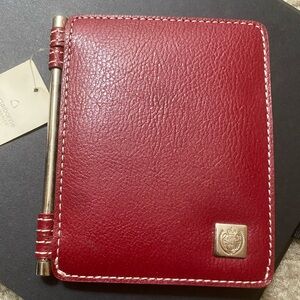 Liz Claiborne Red Plaid Card Holder/ Frame